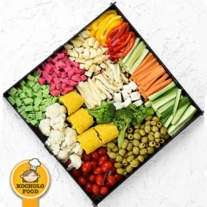 سینی سبزیجات و پنیر