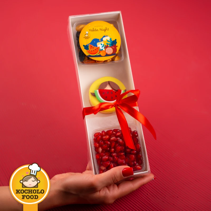 پک یلدایی با بسته‌بندی مقوایی شماره ۱