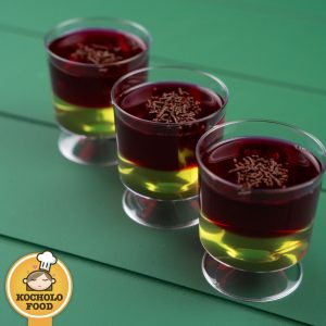 جام ژله دو رنگ